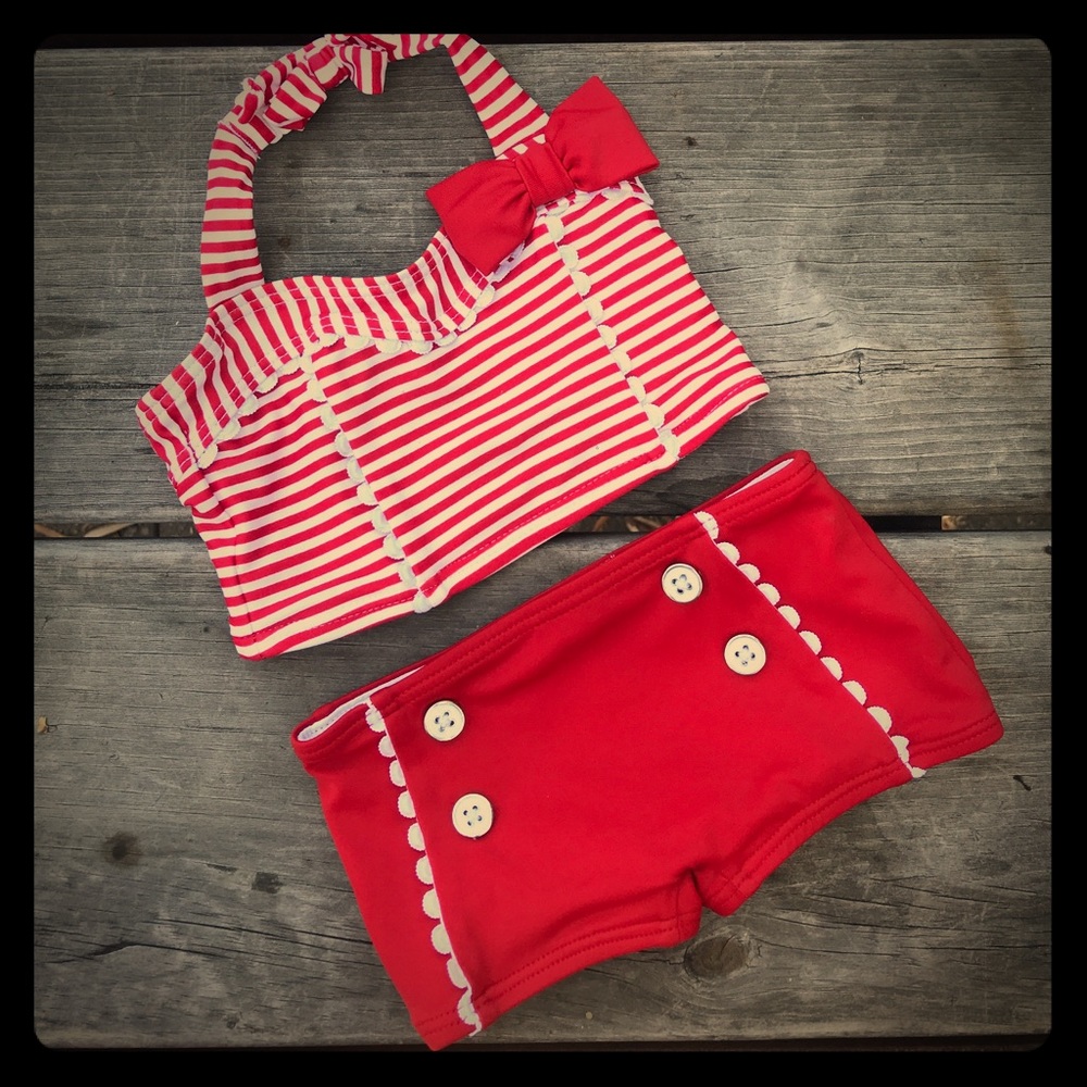 Janie & Jack Vintage Style 2-piece Baby bikini